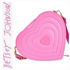Betsey Johnson Luv Betsey Quilted Heart-Shaped Crossbody Bag